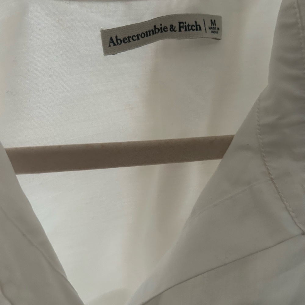 Abercrombie & Fitch Classic White Button-Down Dress Shirt